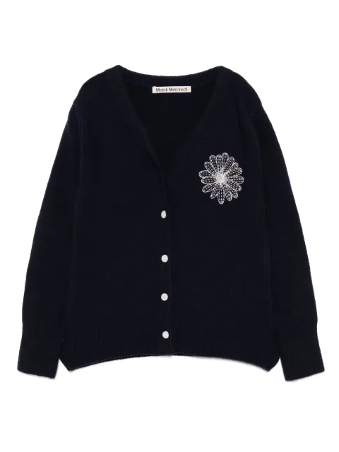 Mardi Mercredi Les Petites logo-embroidered cardigan