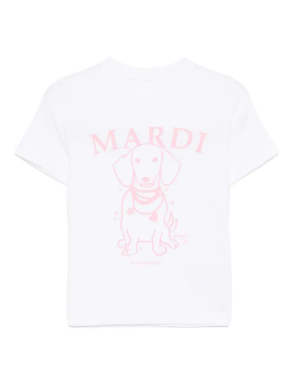 ●Mardi Mercredi●UNISEX TSHIRT DDANJI NECKLACE_IVORY Mardi Mercredi Ddanji Pearl Necklace T-Shirt Ivory Navy
