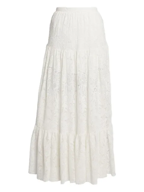 ERDEM falda midi con capas escalonadas