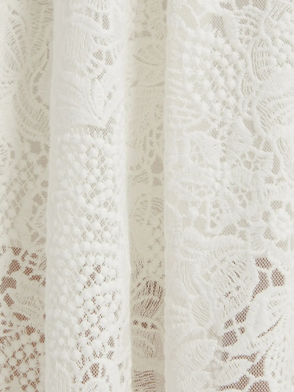 Jupe Blanche à Volants En Dentelle Erdem - Taille 10 Neuve Avec étiquettes !