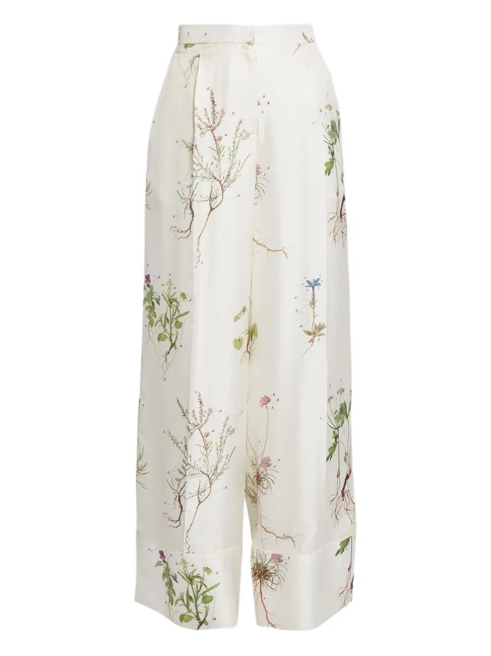 ERDEM SILK TROUSERS