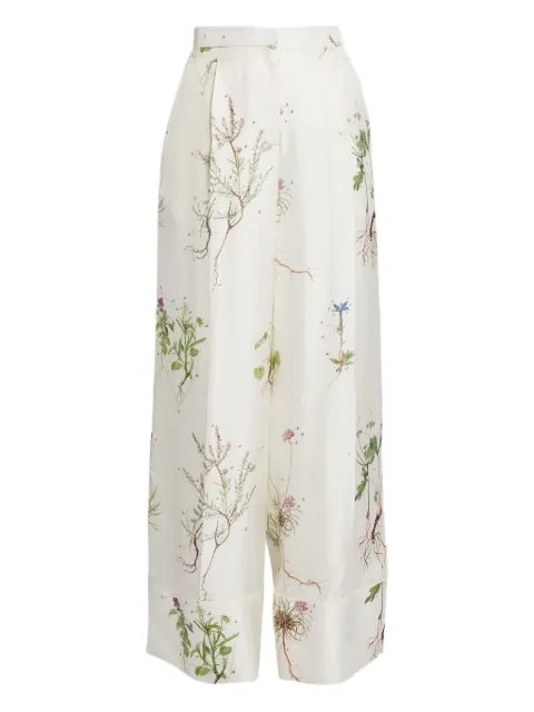 ERDEM pantalones de seda