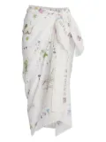 ERDEM floral-print cover-up - White