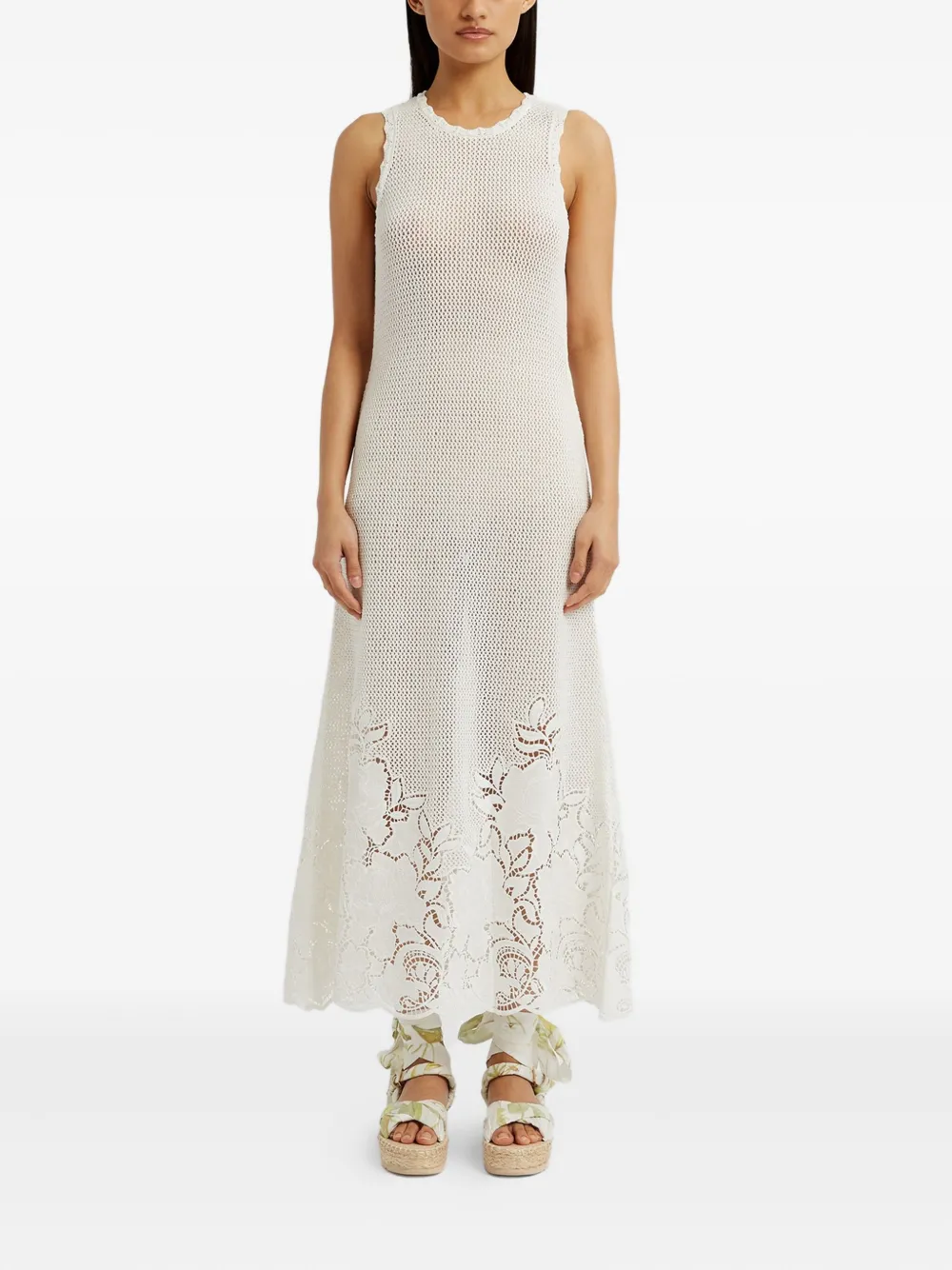 ERDEM Mouwloze midi-jurk - Wit