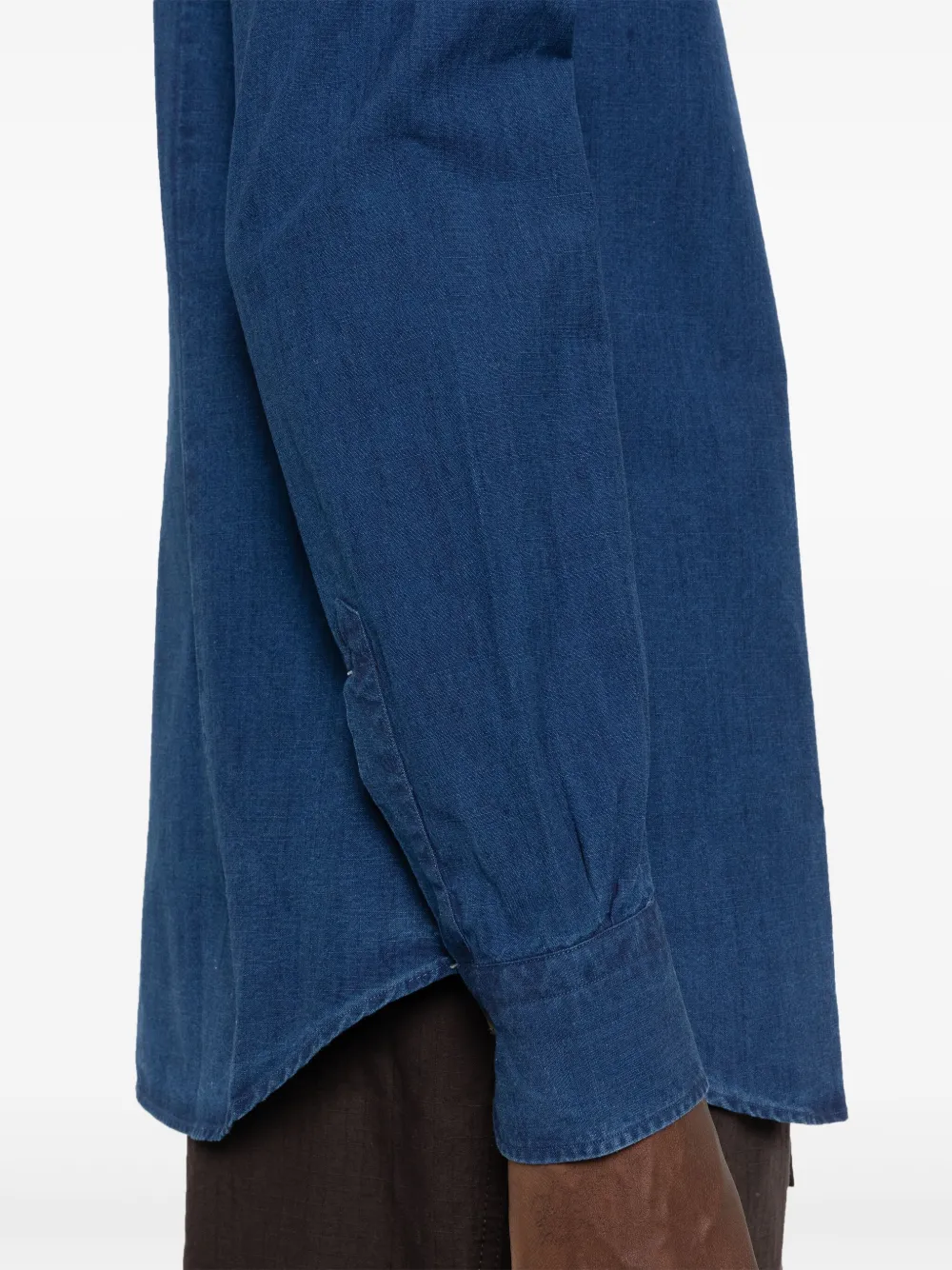 Mazzarelli Katoenen overhemd Blauw