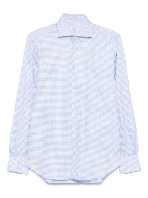 Mazzarelli camisa con cuadros estampados
