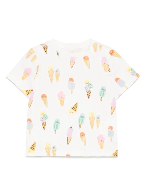 Stella McCartney Kids T-shirt con motivo gelato
