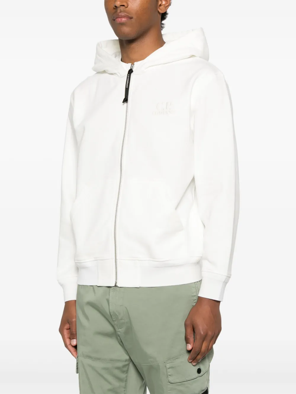 C.P. Company Katoenen hoodie Wit