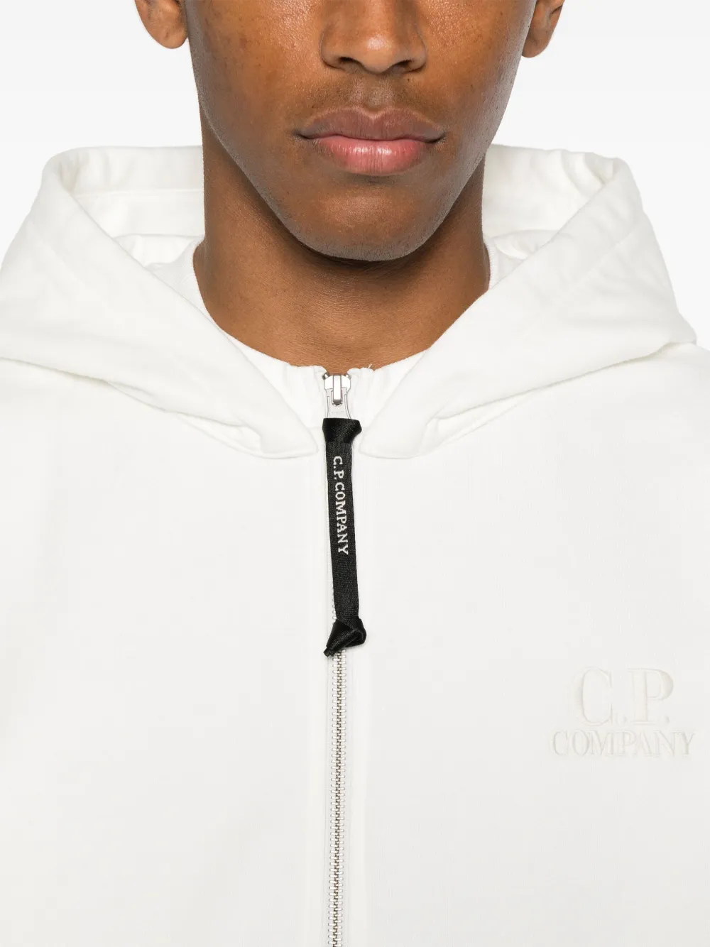 C.P. Company Katoenen hoodie Wit