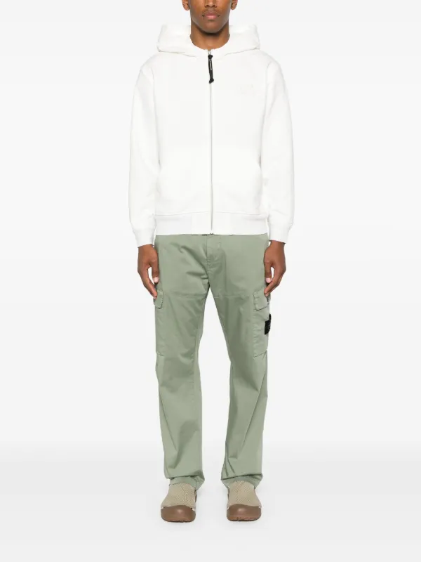 パーカー・フーディ C.P. Company White cotton sweatshirt C.P. Company goggles-detail Cotton Hoodie | Neutrals