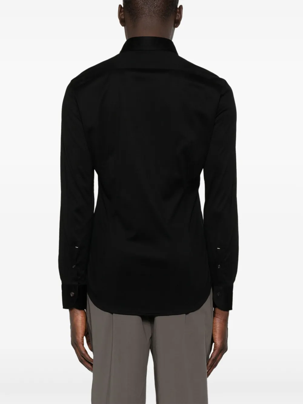 Mazzarelli Jersey overhemd Zwart