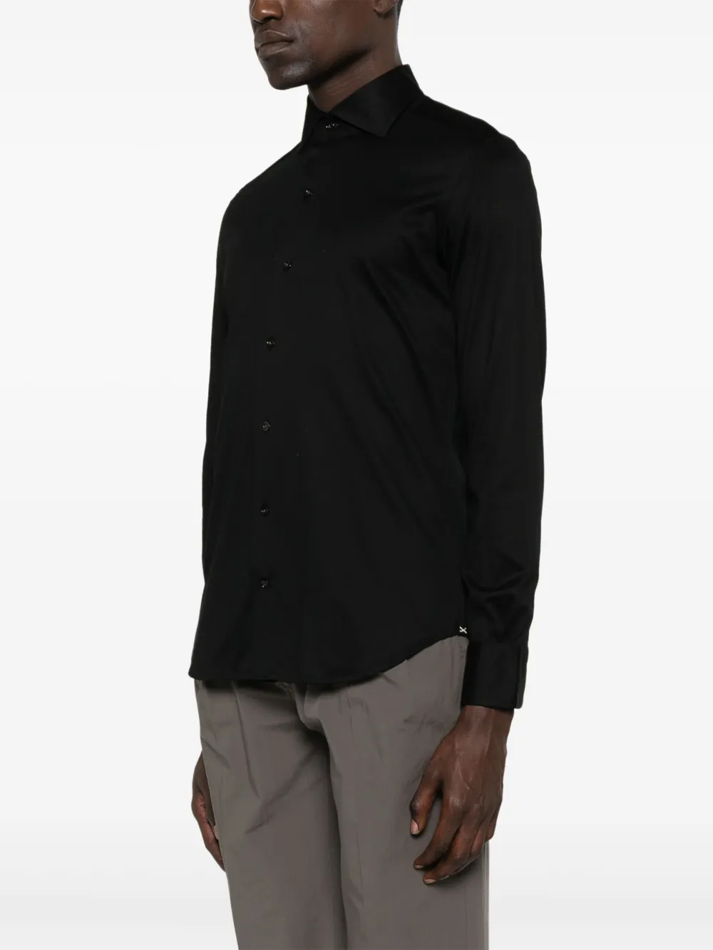 Mazzarelli Jersey overhemd Zwart