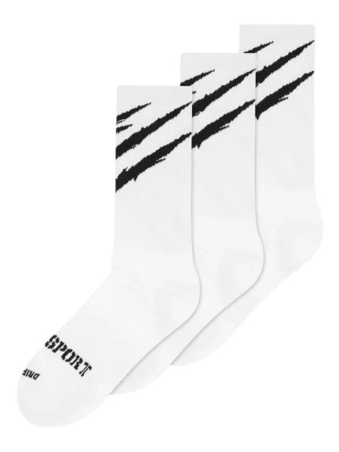 Plein Sport scratch-print socks (pack of three)