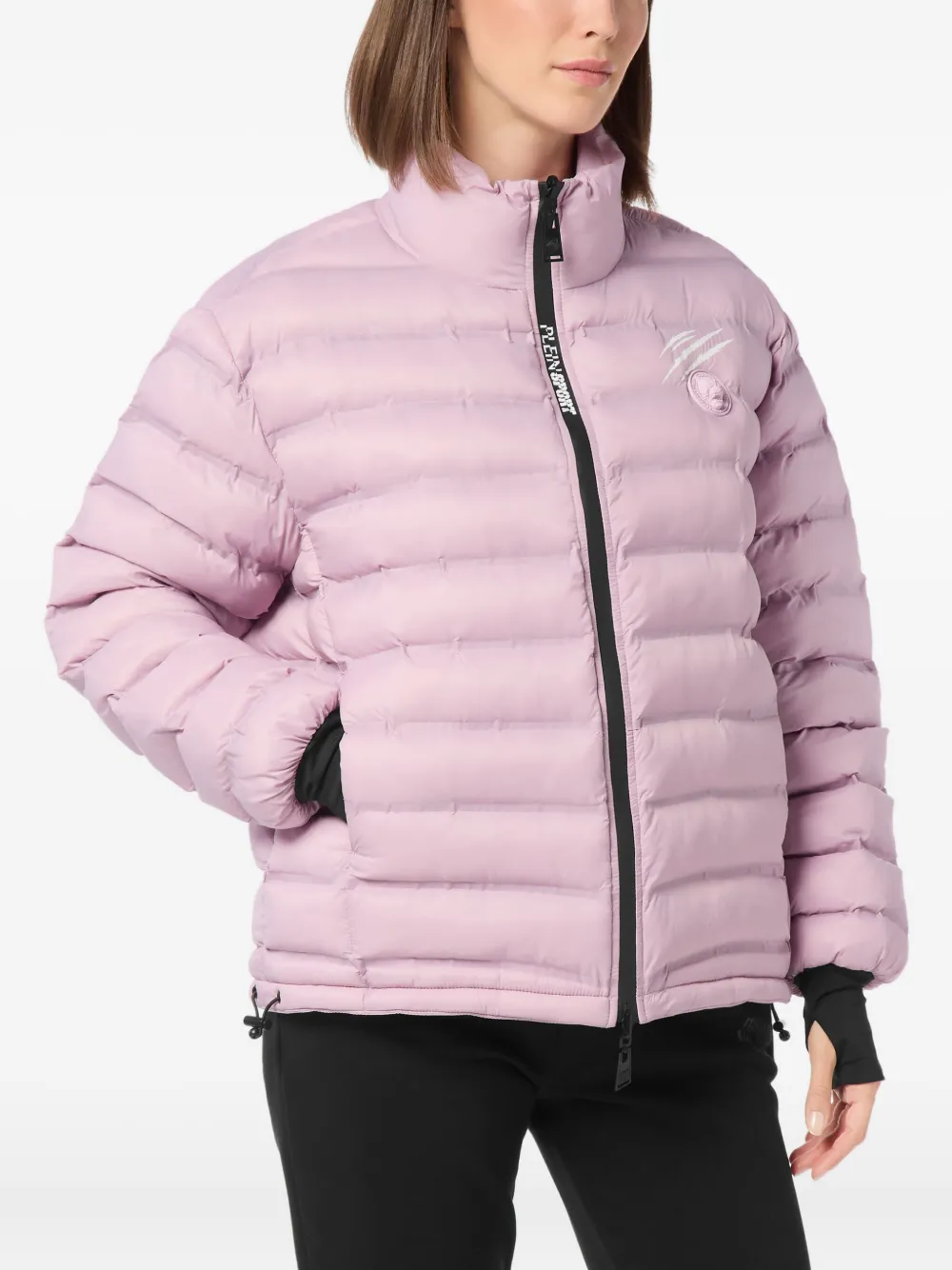  Plein Sport Quilted Puffer Jacket - Pink 