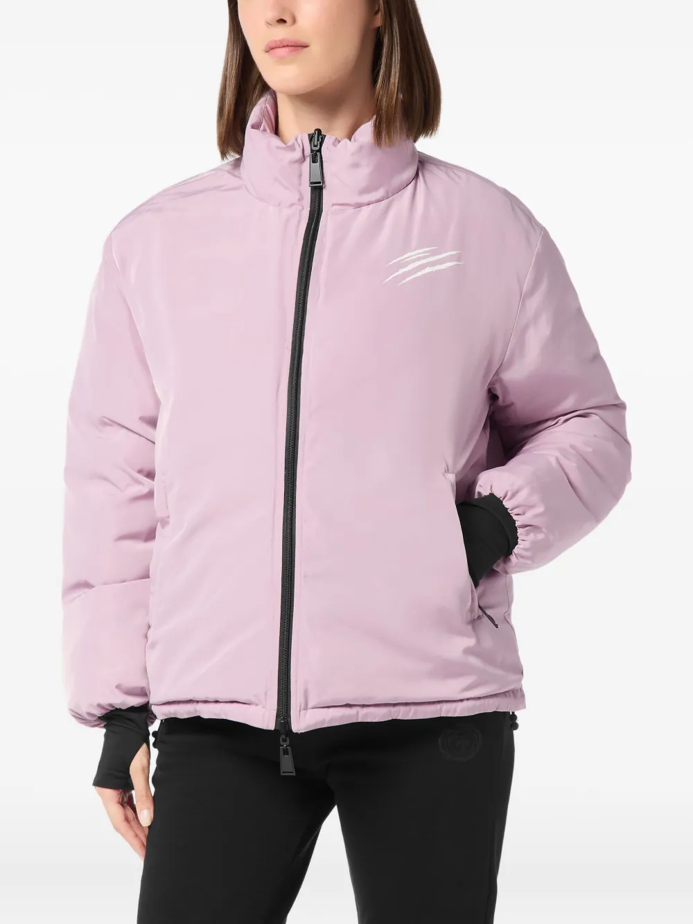  Plein Sport Quilted Puffer Jacket - Pink 