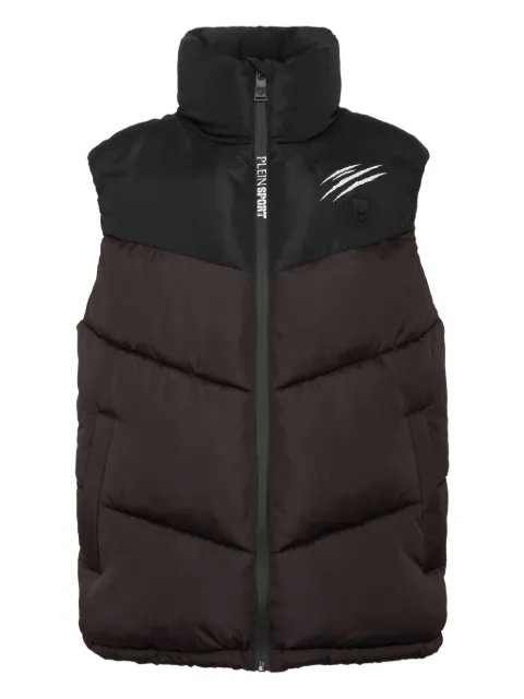 Plein Sport claw-print quilted vest