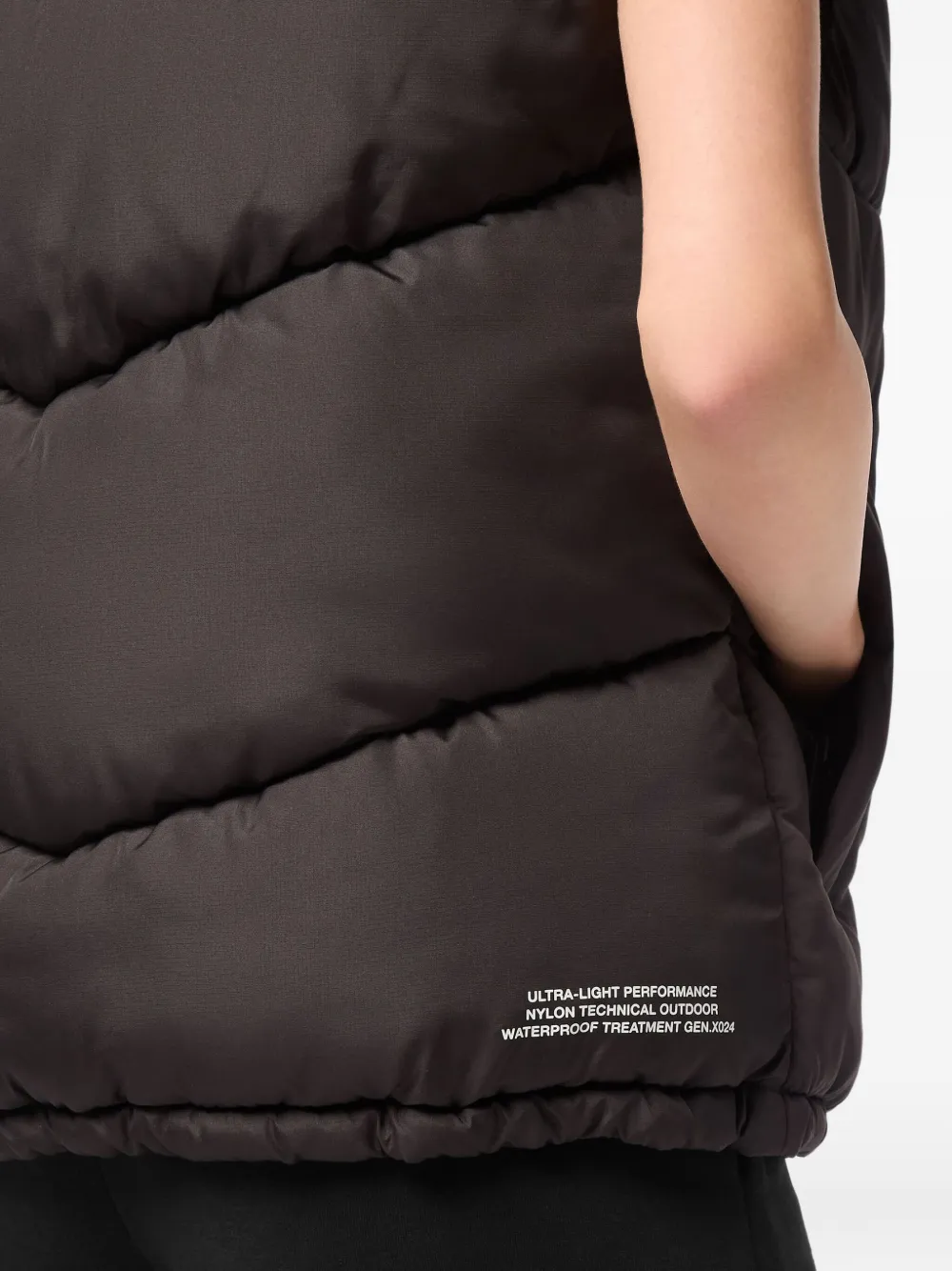Plein Sport Gewatteerde top met klauwprint Bruin