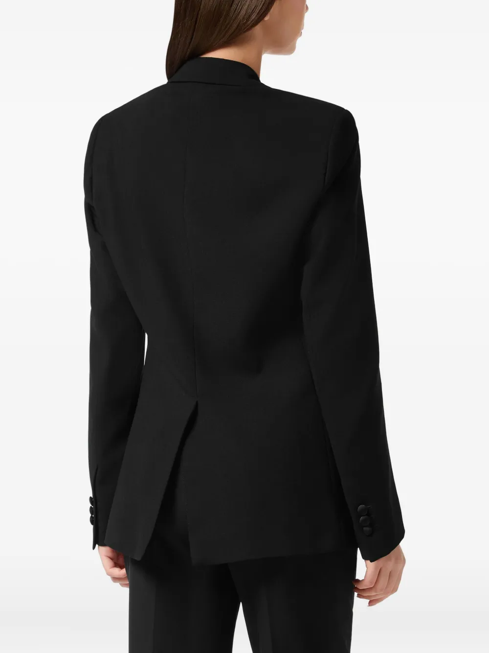Philipp Plein Dame blazer met dubbele rij knopen Zwart