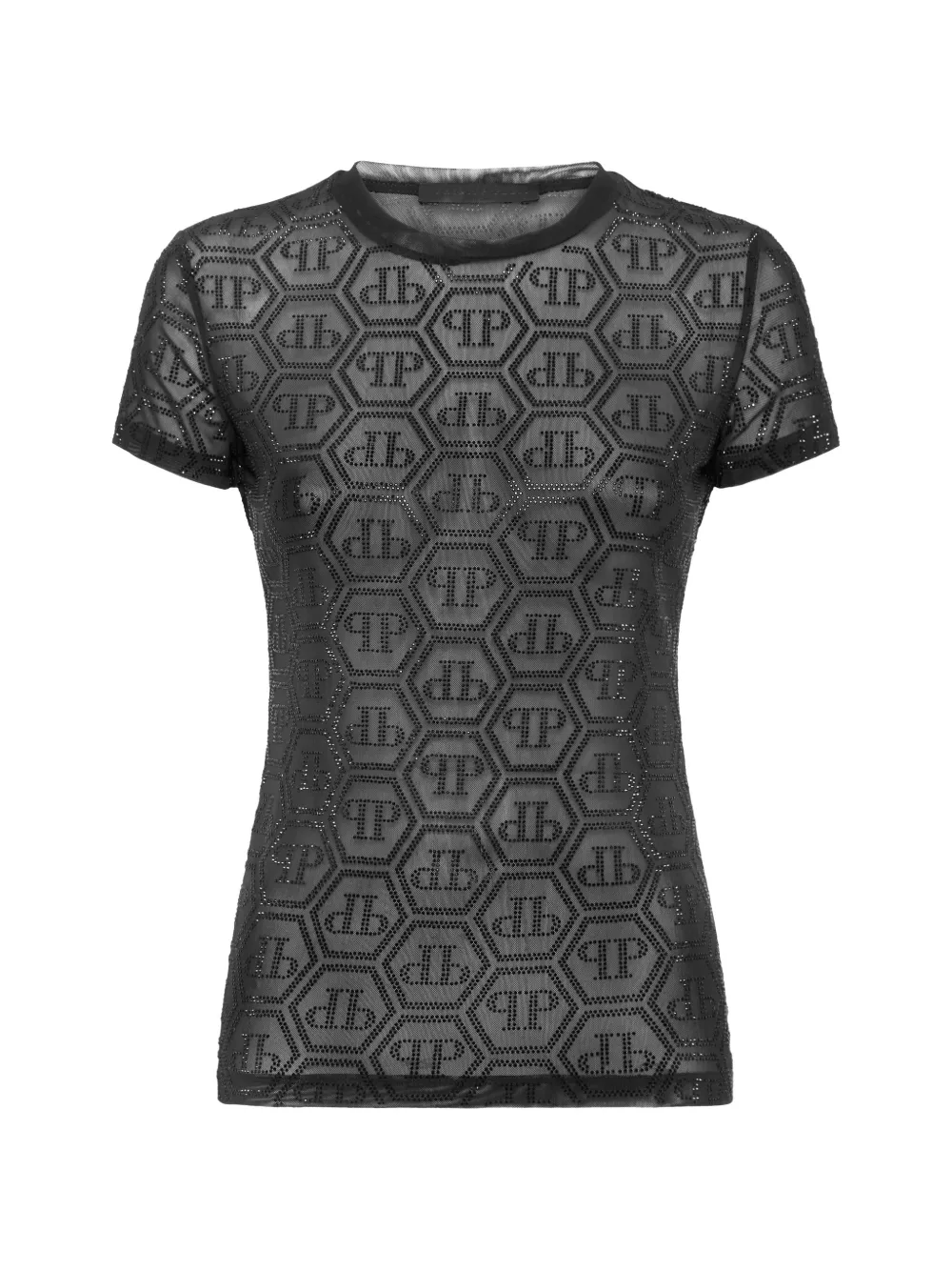Philipp Plein T-shirt con monogramma - Nero