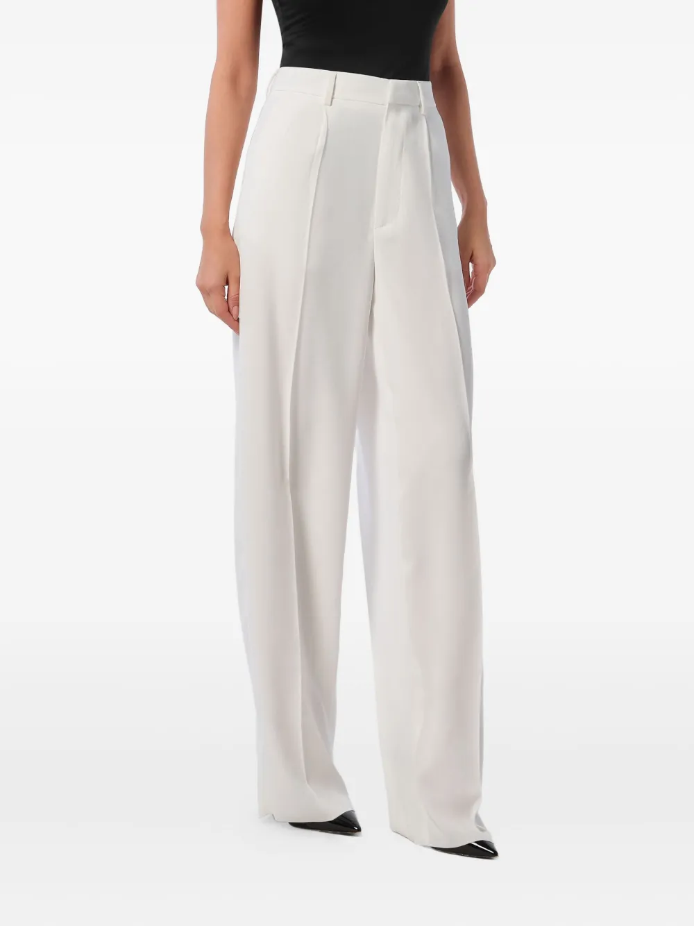 Philipp Plein Broek met geplooid detail Wit