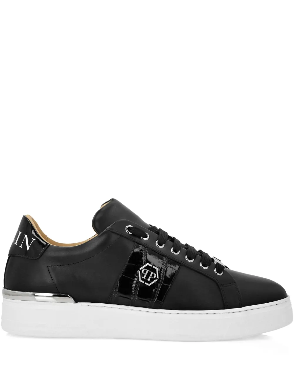 Philipp Plein Hexagon low-top sneakers Zwart