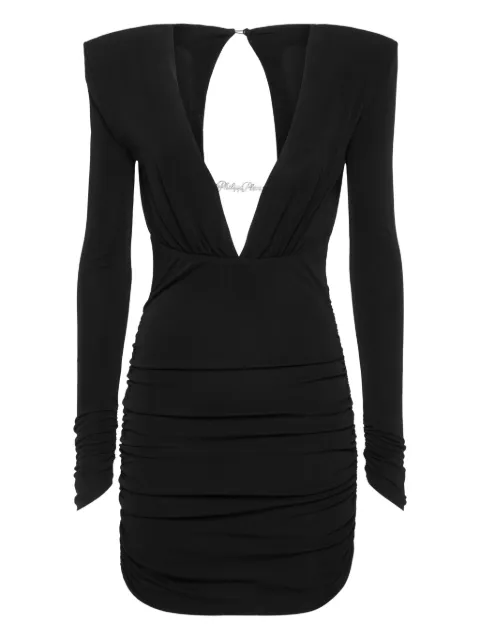 Philipp Plein Minikleid mit tiefem V-Ausschnitt