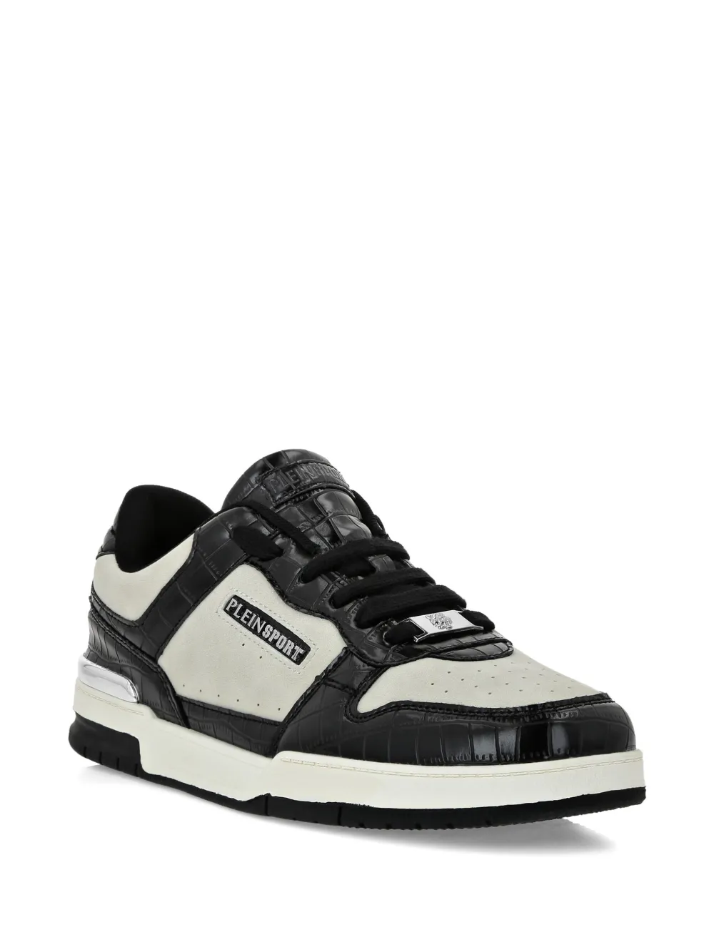 Plein Sport crocodile-effect panel sneakers Black
