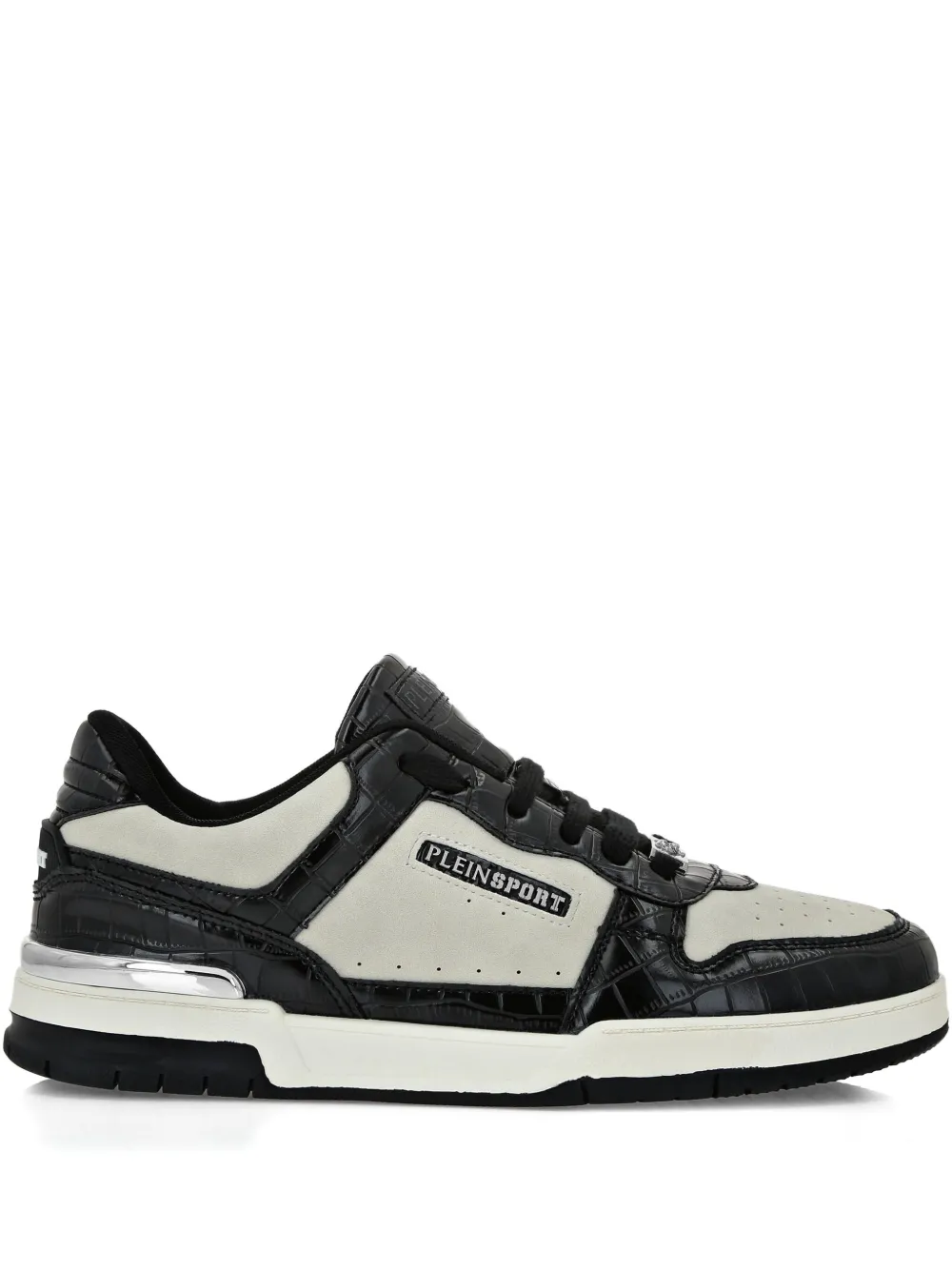 Plein Sport crocodile-effect panel sneakers Black
