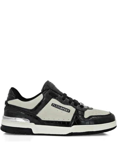 Plein Sport crocodile-effect panel sneakers