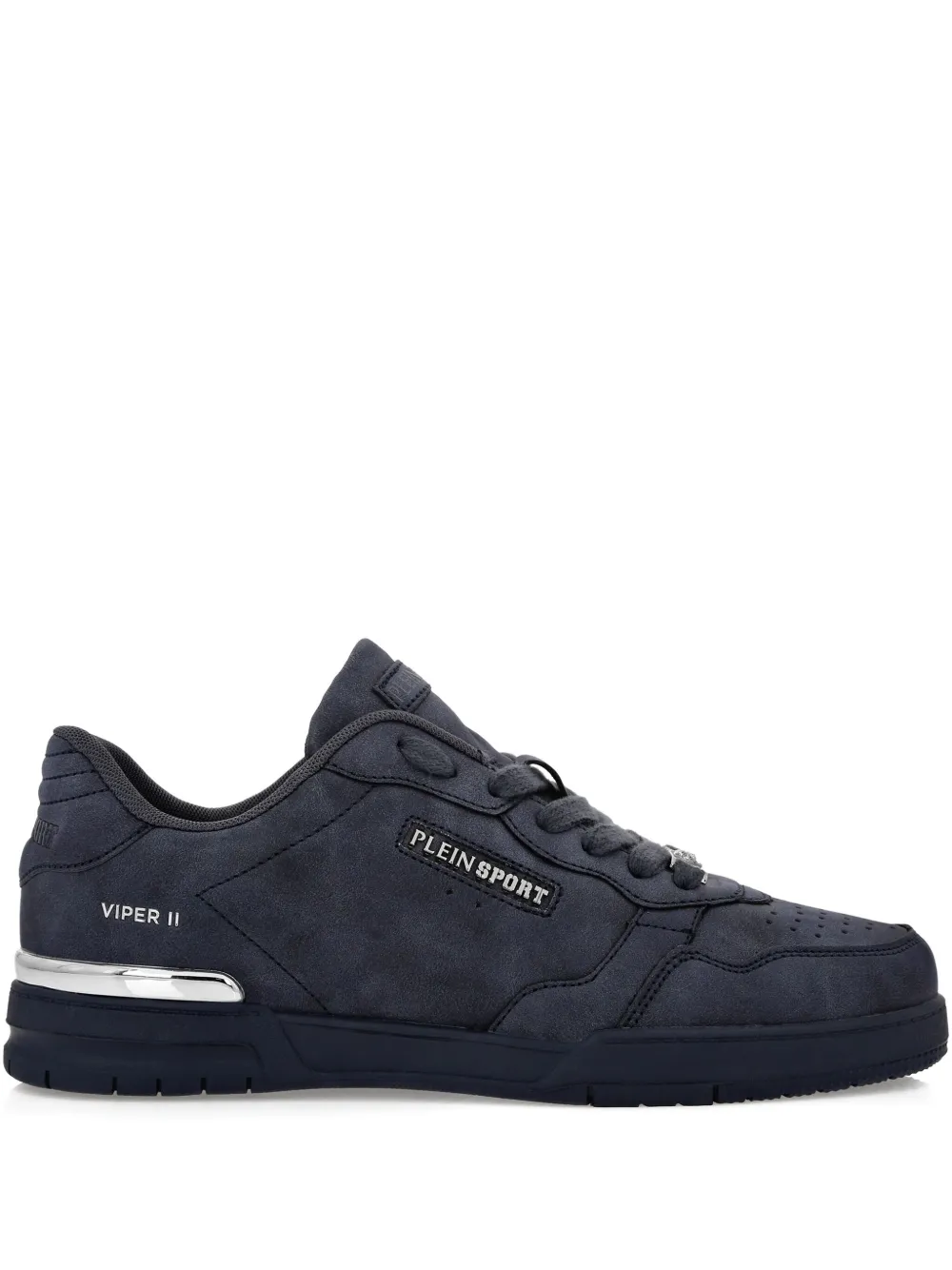Plein Sport leather sneakers Blue