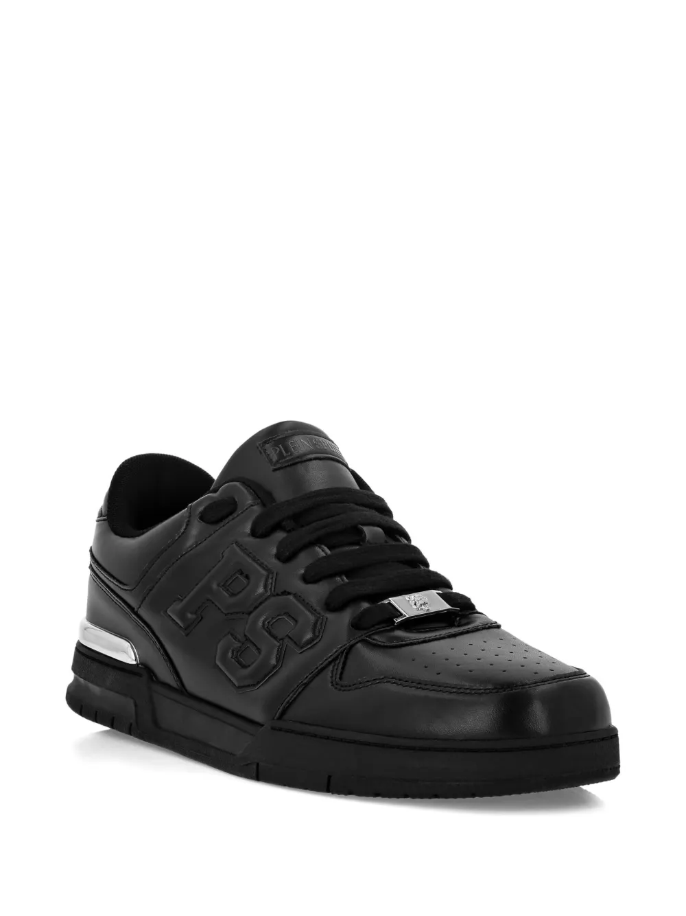 Plein Sport Andrika logo leather sneakers Black