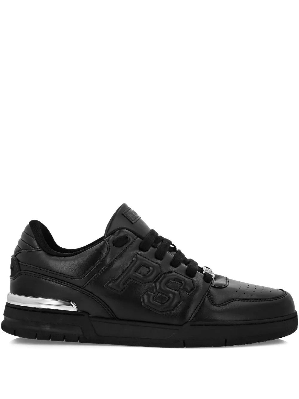 Plein Sport Andrika logo leather sneakers Black