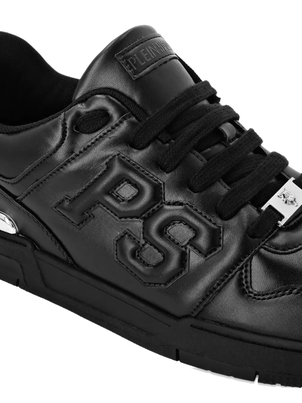 Plein Sport Andrika logo leather sneakers Black