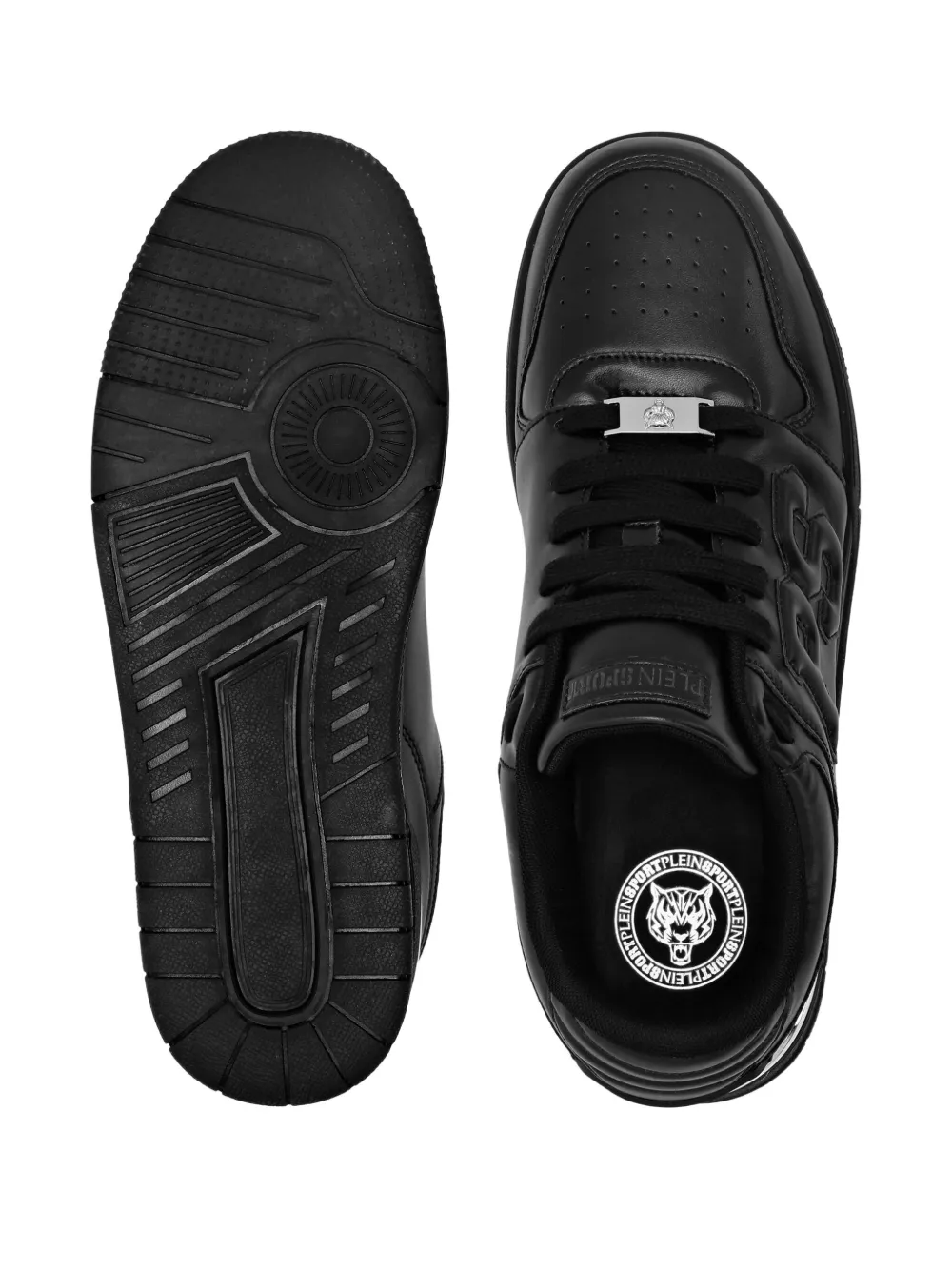 Plein Sport Andrika logo leather sneakers Black