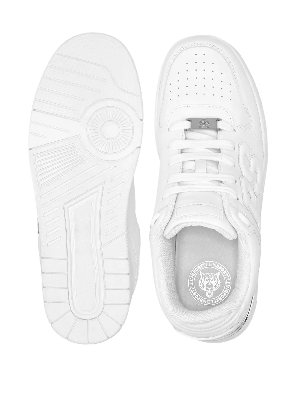 Plein Sport logo-embossed low-top sneakers White