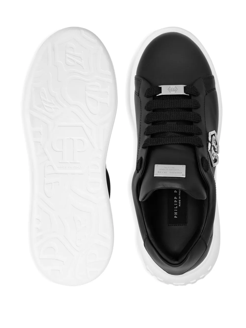 Philipp Plein Hexagon low-top sneakers Zwart