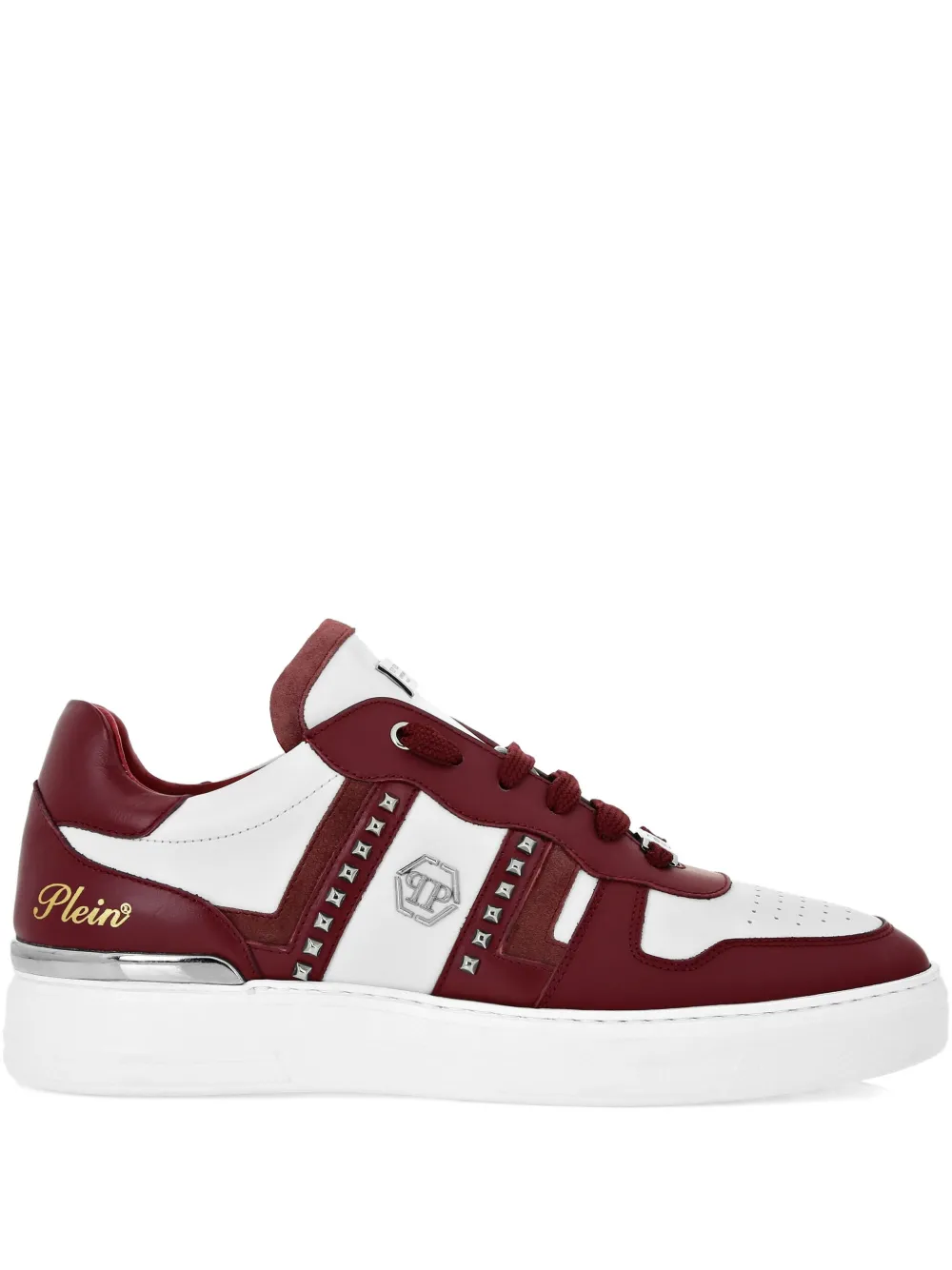 Philipp Plein stud-embellished low-top sneakers Red