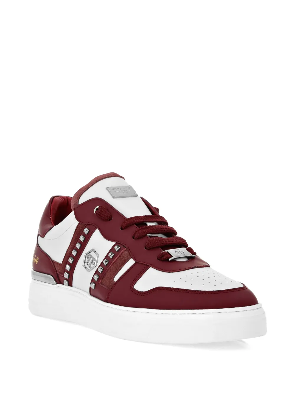 Philipp Plein stud-embellished low-top sneakers Red