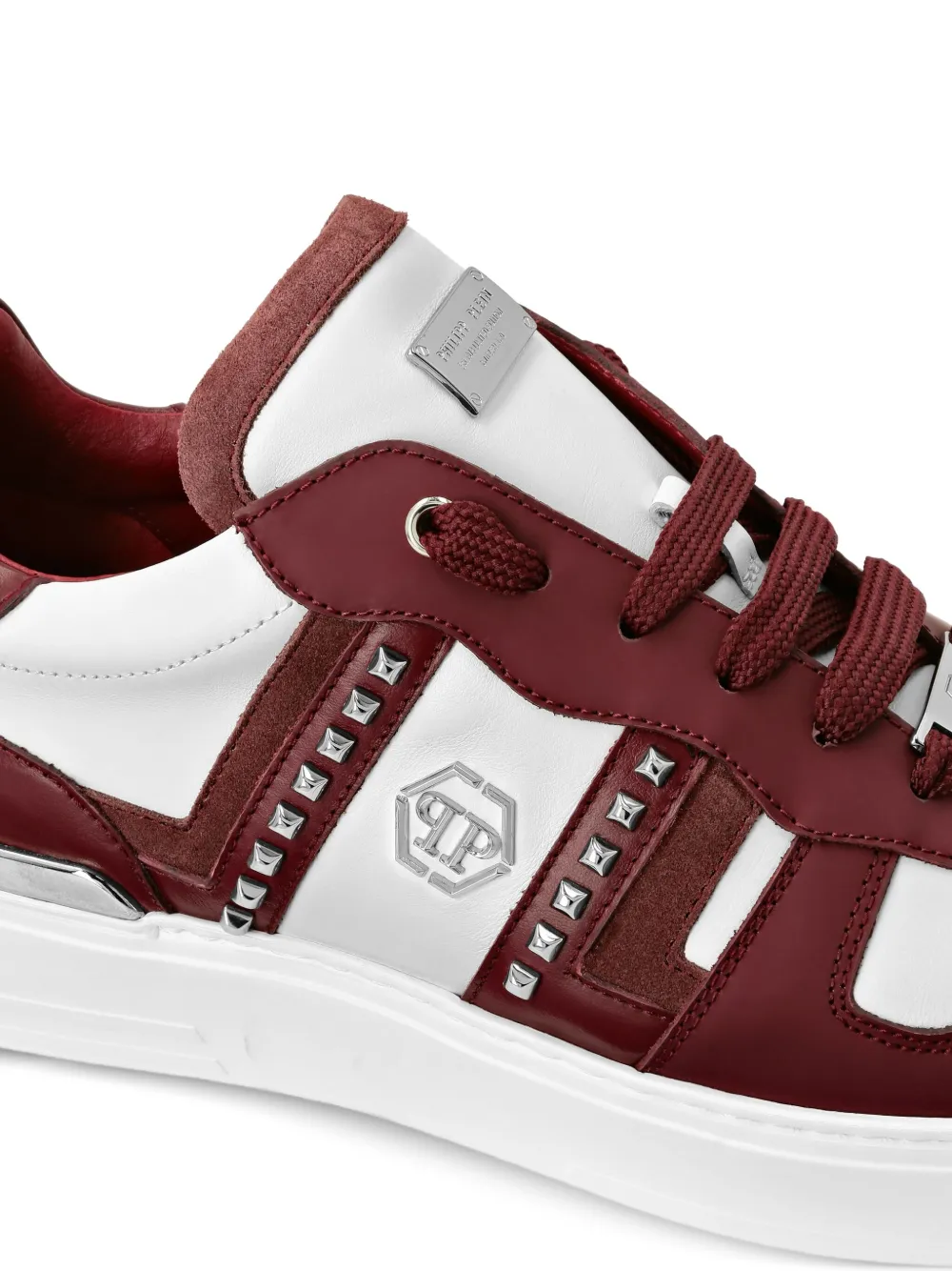 Philipp Plein stud-embellished low-top sneakers Red