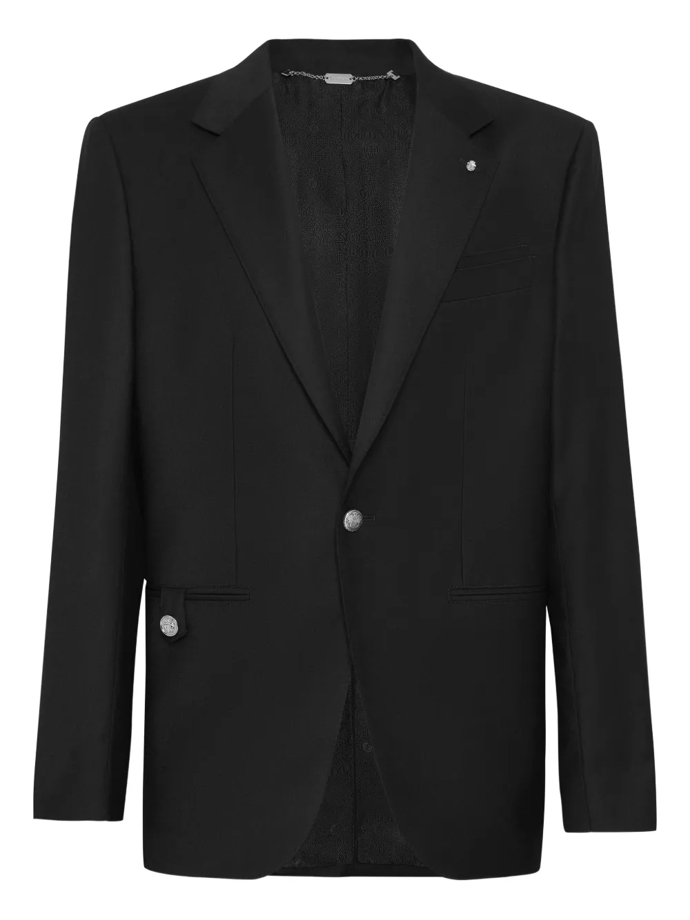 Billionaire single-breasted blazer | Black | Image 1