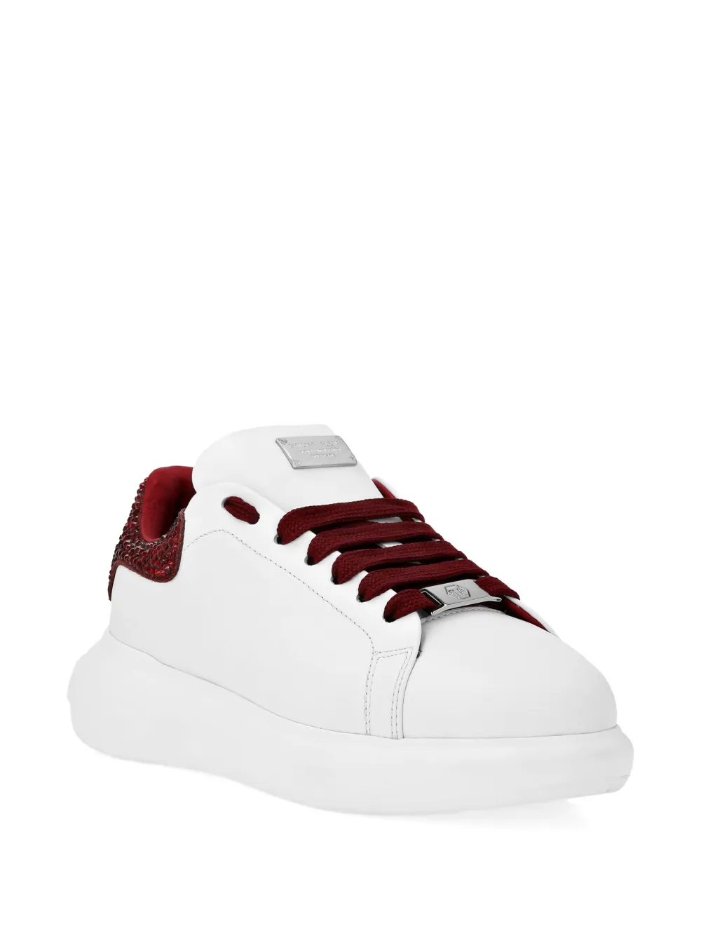 Philipp Plein Sneakers met stras Rood
