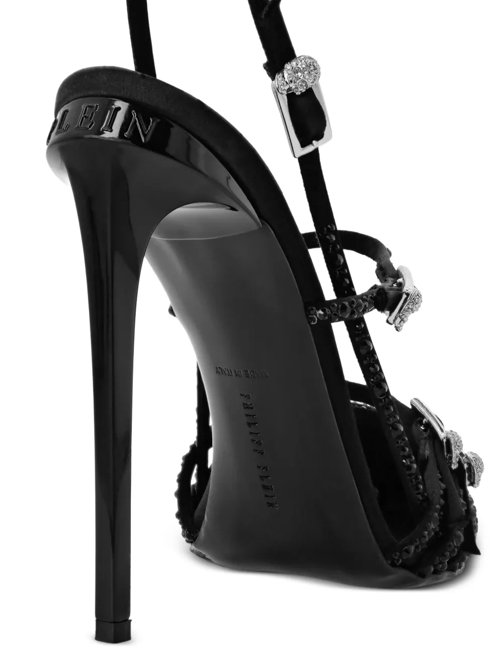 Philipp Plein 120mm slingback pumps Black