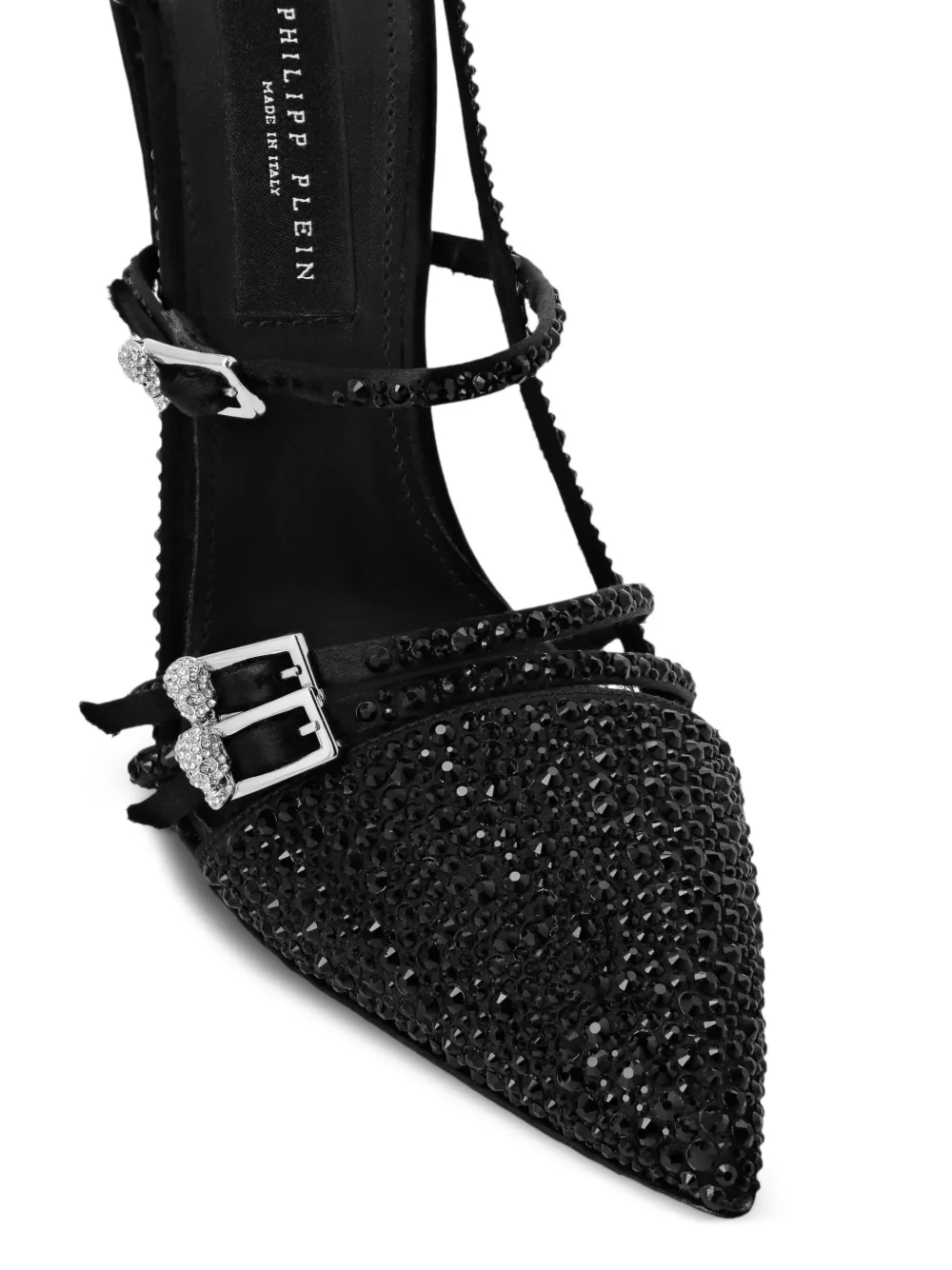 Philipp Plein 120mm slingback pumps Black