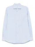 Mazzarelli houndstooth-pattern shirt - Blue