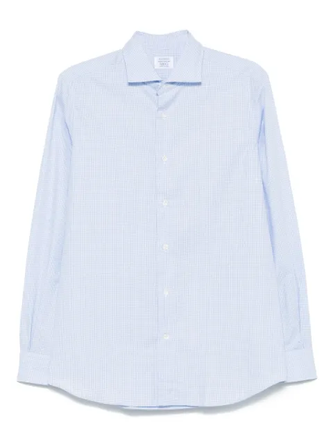 Mazzarelli houndstooth-pattern shirt