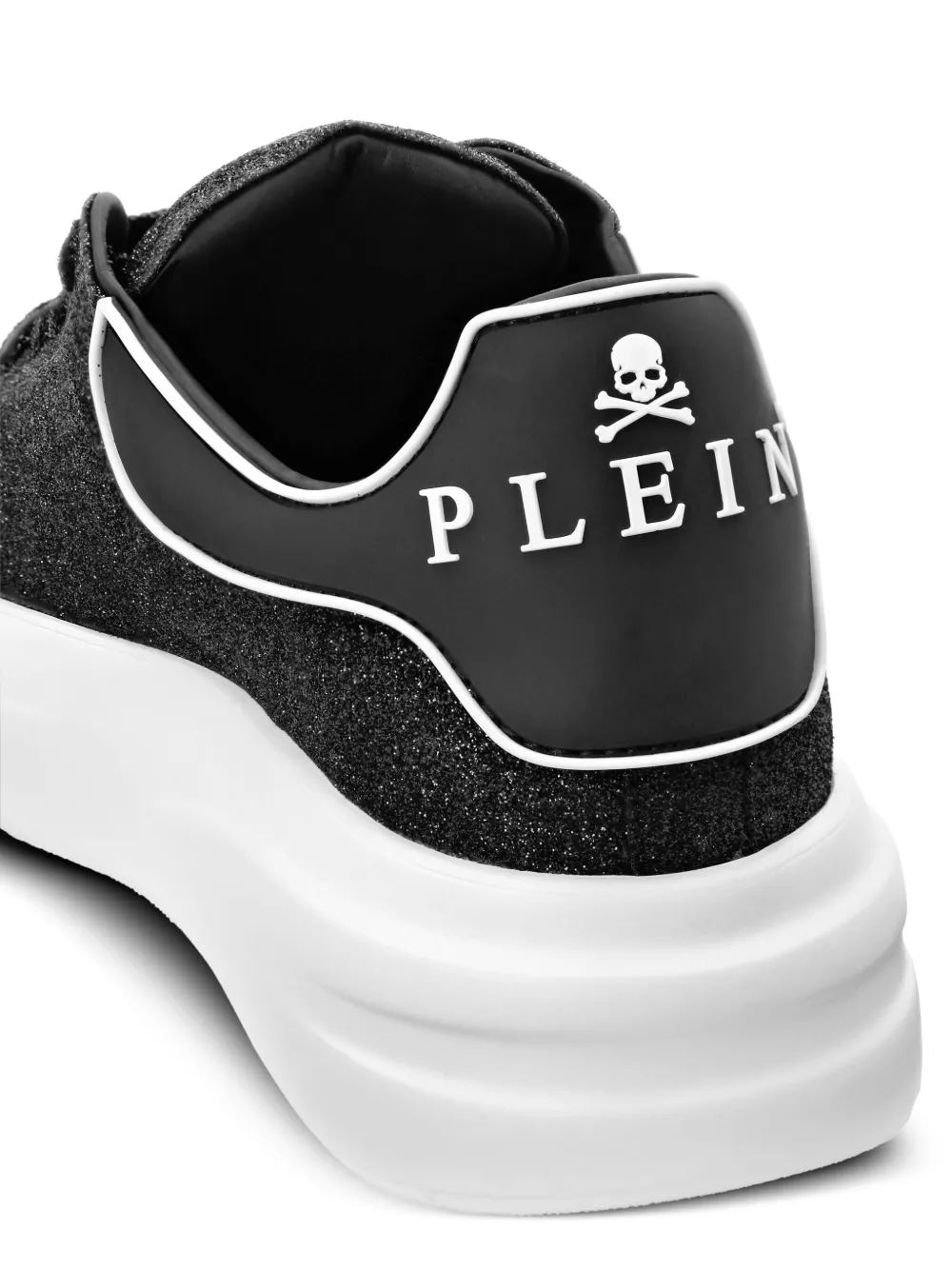 Philipp Plein glitter low-top sneakers Black
