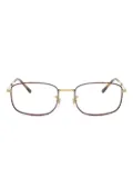 Ray-Ban metal rectangle glasses - Brown