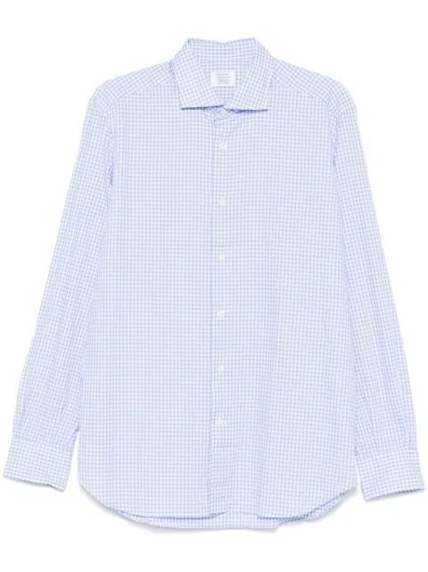 Mazzarelli gingham-check shirt