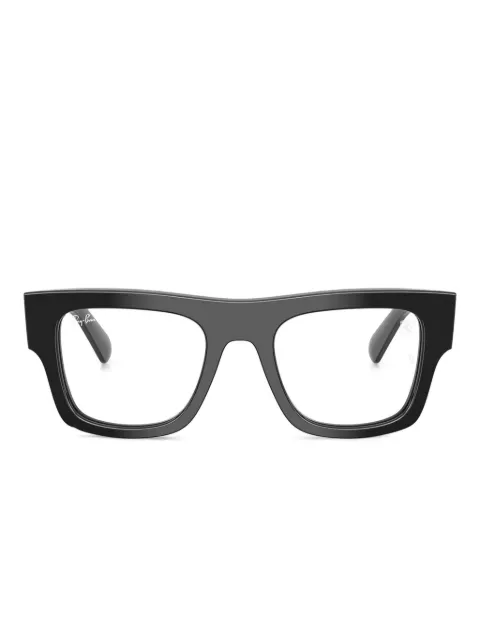 Ray-Ban x Ferrari logo square glasses