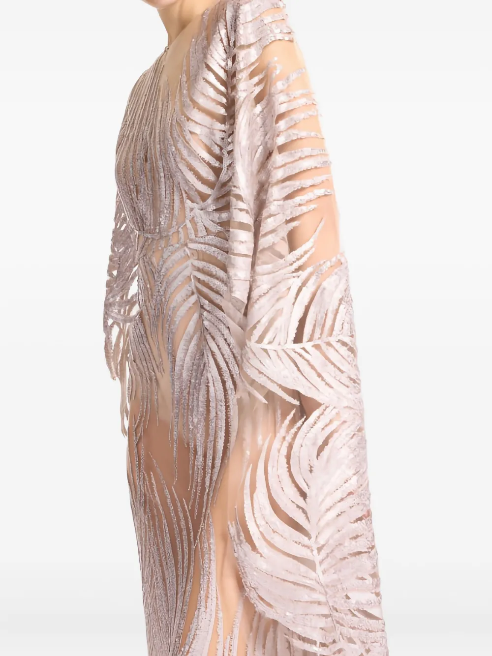 Elie Saab Tulen jurk Grijs